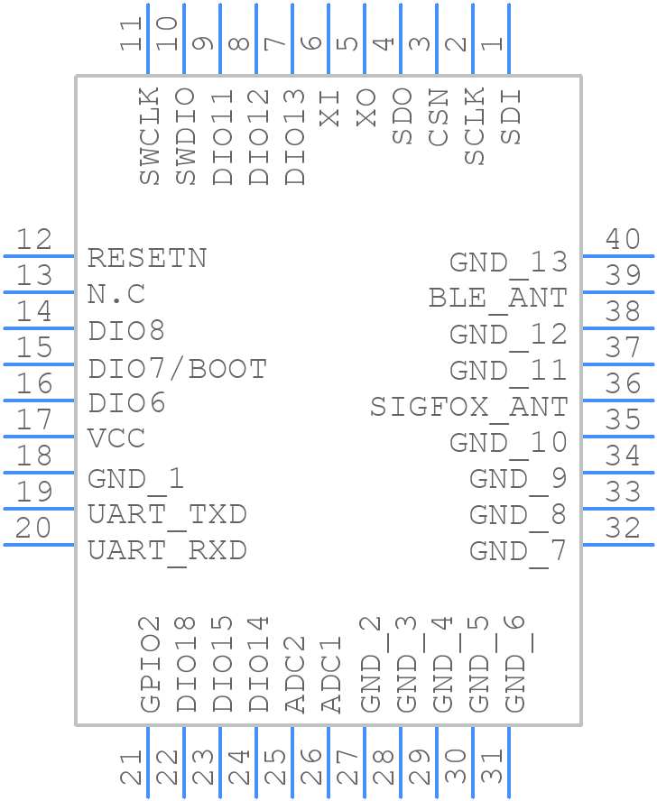 SRM100A - SEONG JI - PCB symbol