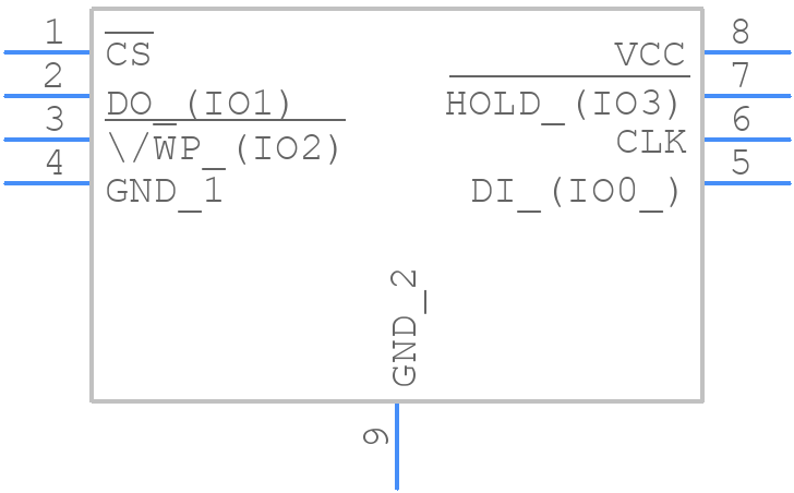 W25M02GWZEIG - Winbond - PCB symbol