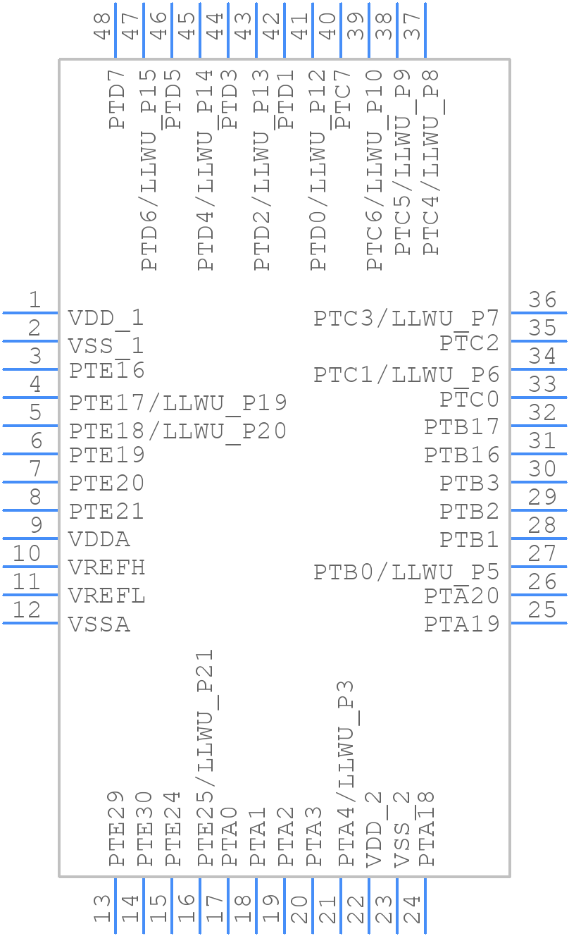 MKV11Z64VLC7 - NXP - PCB symbol