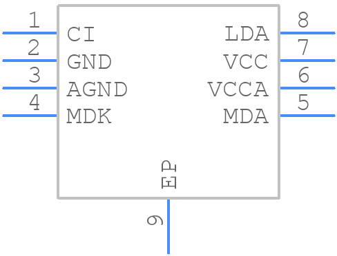 IC-WKMSOP8 - ic-haus - PCB symbol