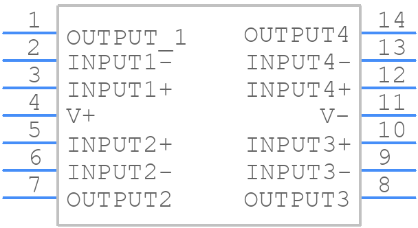 LMC6044IN NOPB - Texas Instruments - PCB symbol