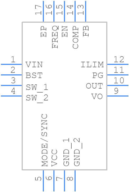 TPS61378QWRTETQ1 - Texas Components - PCB symbol