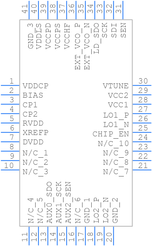 HMC835LP6GE - Analog Devices - PCB symbol