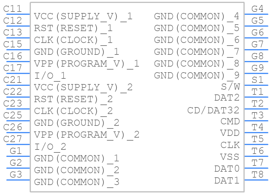 2007660111 - Molex - PCB symbol