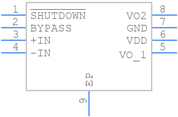 LM4879SD/NOPB - Texas Instruments - PCB symbol