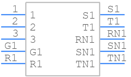 NCJ9FI-V-0 - Neutrik - PCB symbol
