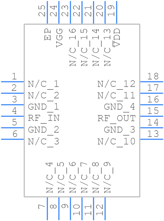 CMD298C4 - Qorvo - PCB symbol