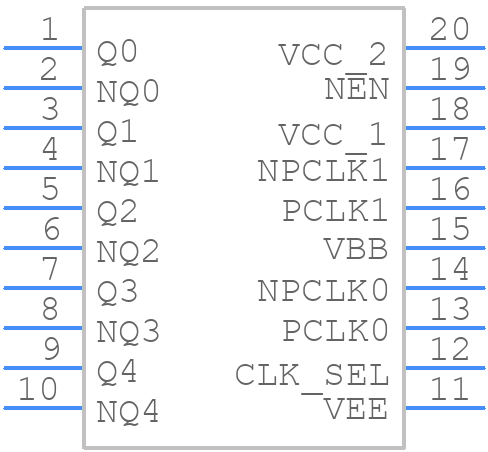853S014AGILF - Renesas Electronics - PCB symbol