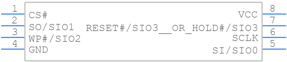 MX25R2035FM1IL0(T&R) - Macronix - PCB symbol