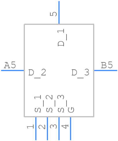 NVMFS5H600NLT1G - onsemi - PCB symbol