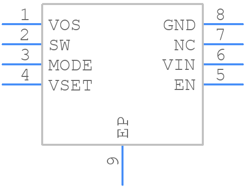 TPS62841DGRR - Texas Instruments - PCB symbol