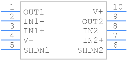 OPA2990SIDGSR - Texas Instruments - PCB symbol