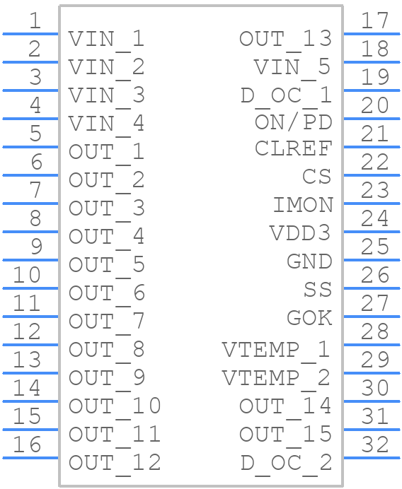 MP5921GV - Monolithic Power Systems (MPS) - PCB symbol