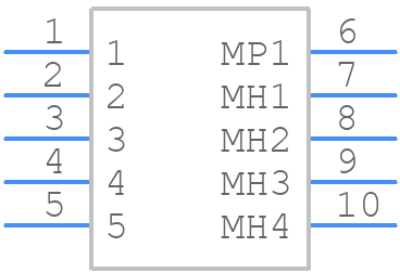 ZX62WRD-B-5PC - Hirose - PCB symbol