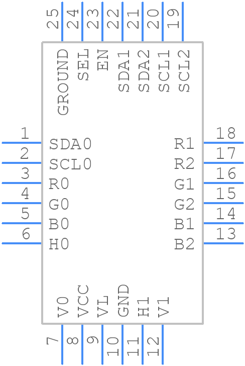 MAX4885EETG+T - Analog Devices - PCB symbol