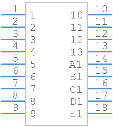 M83-LFT2F4N13-0302-322 - Harwin - PCB symbol