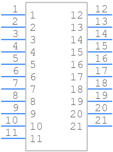 M83-LML3M5N19-0101-333 - Harwin - PCB symbol