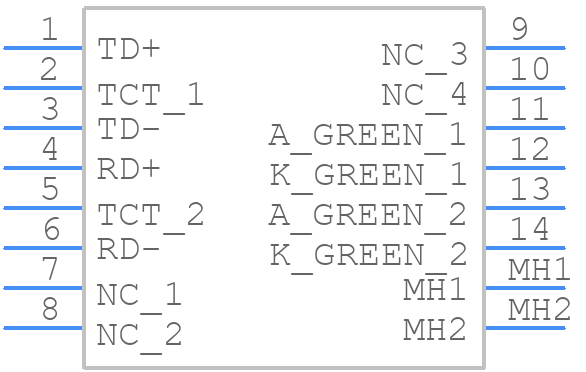 SI-46020-F - Bel Magnetic Solutions - PCB symbol