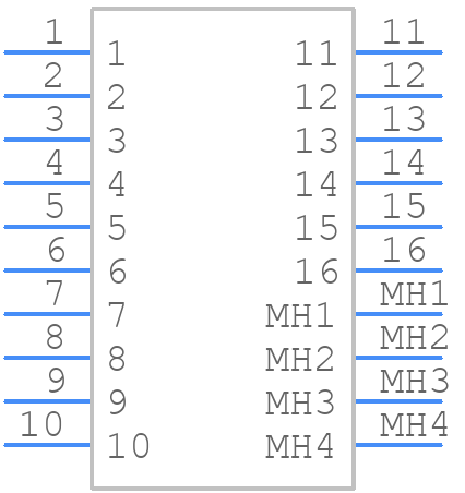 B5743-216-M-T-1 - Harwin - PCB symbol