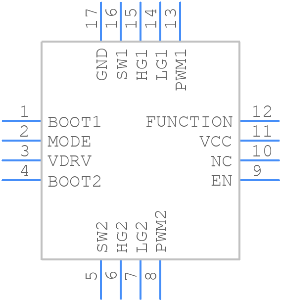 IR3598MTRPBF - Infineon - PCB symbol