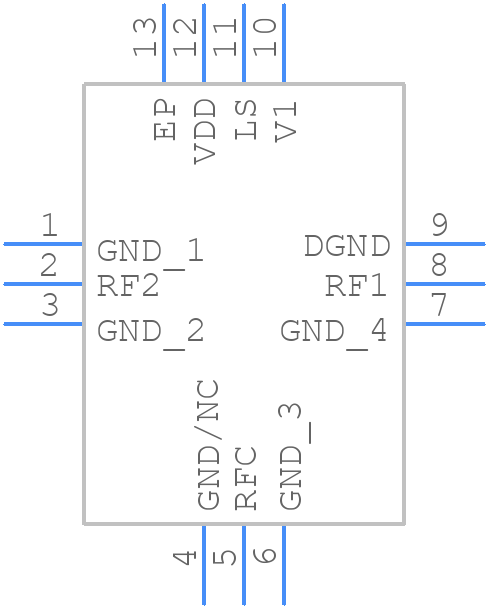 PE4152A-Z - Peregrine Semiconductor - PCB symbol