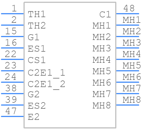 CM400DX-12A - Mitsubishi - PCB symbol