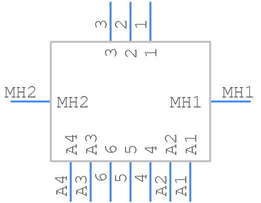 M80-5L10622M7-02-333-02-333 - Harwin - PCB symbol