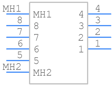 M80-5430805 - Harwin - PCB symbol