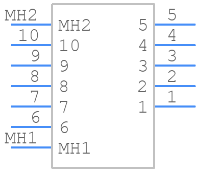 M80-5431022 - Harwin - PCB symbol