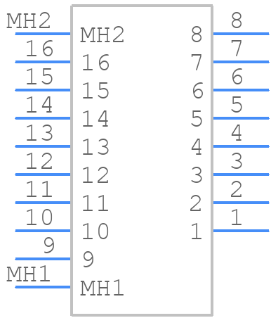 M80-5431622 - Harwin - PCB symbol