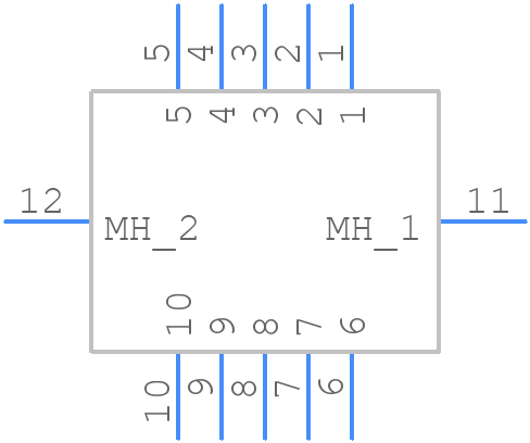 M80-5L11005MD - Harwin - PCB symbol