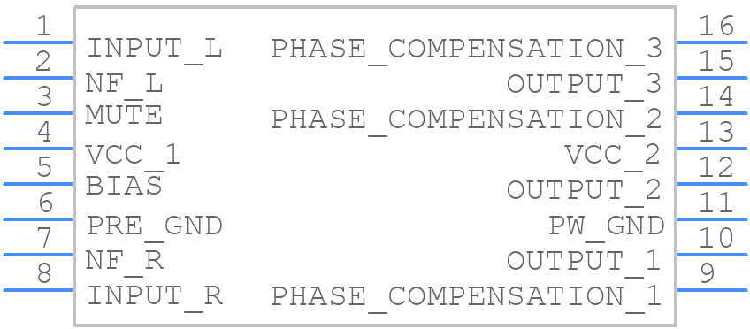 TA8106F - Toshiba - PCB symbol