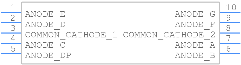 C-551SRD-NW B/W - Paralight - PCB symbol