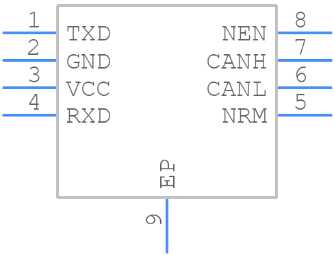 TLE9250LEXUMA1 - Infineon - PCB symbol