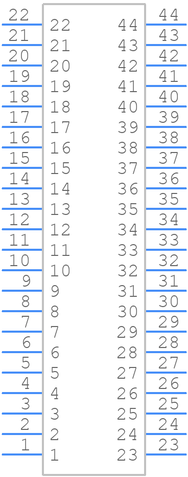 M80-4114401 - Harwin - PCB symbol