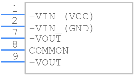 TRV 1-0523M - Traco Power - PCB symbol