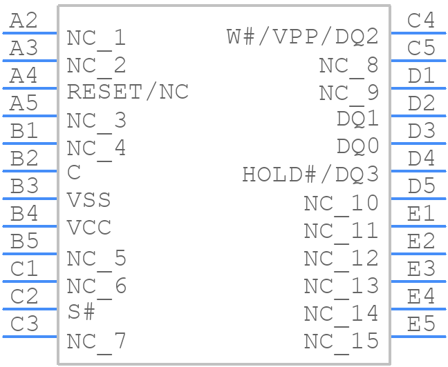 N25Q256A11E1240F - Micron - PCB symbol