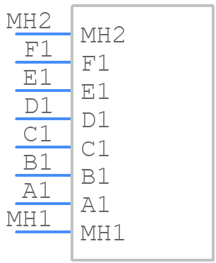 M80-4000000F2-06-321-00-000 - Harwin - PCB symbol