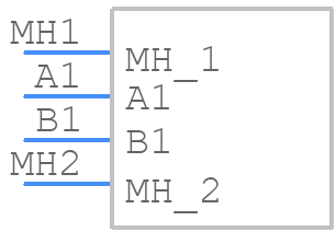 M80-4000000F3-02-321-00-000 - Harwin - PCB symbol