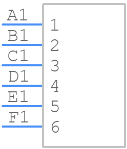 M80-4000000F3-06-321-00-000 - Harwin - PCB symbol