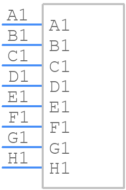 M80-4000000F3-08-322-00-000 - Harwin - PCB symbol