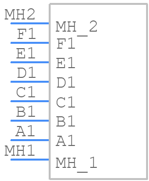 M80-4000000F8-06-321-00-000 - Harwin - PCB symbol