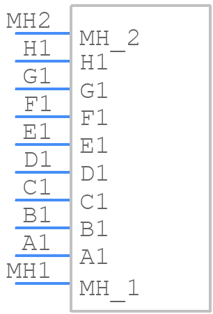 M80-4000000F8-08-321-00-000 - Harwin - PCB symbol