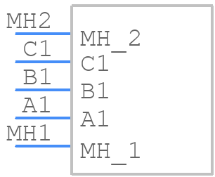 M80-4000000F9-03-321-00-000 - Harwin - PCB symbol