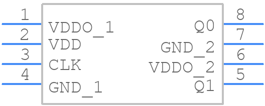 PI6C49CB02Q2WEX - Diodes Incorporated - PCB symbol