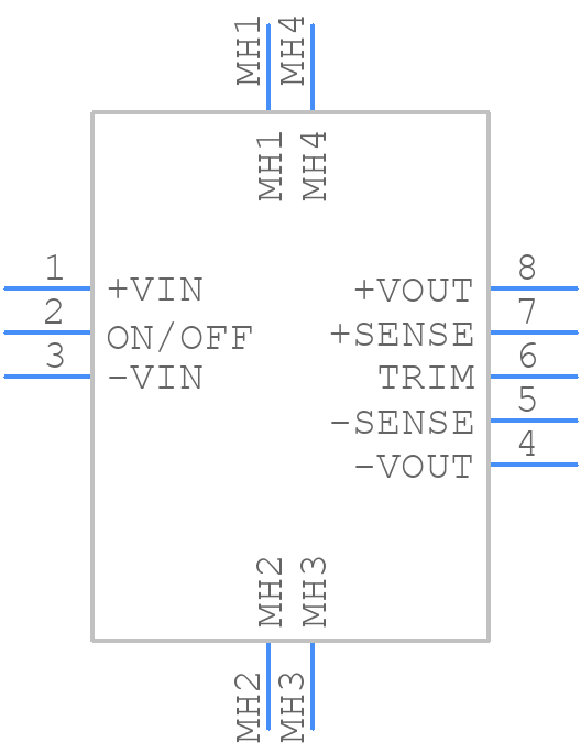 CQB100W-48S12-DIN - Cincon - PCB symbol