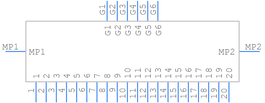 SSL00-20L3-1000 - KEL CORPORATION - PCB symbol