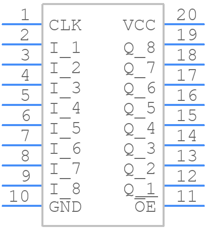 TIBPAL16R8-30MJB - Texas Instruments - PCB symbol
