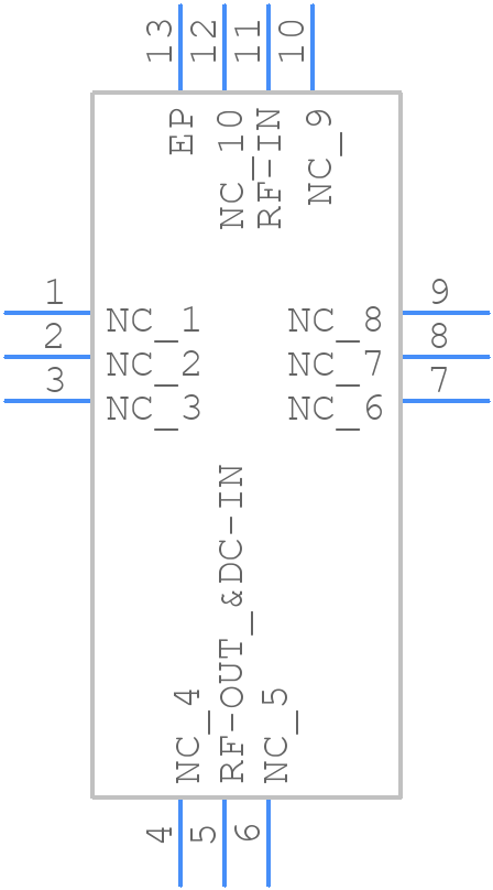LHA-83W+ - Mini-Circuits - PCB symbol