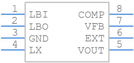 MAX641ACSA+ - Analog Devices - PCB symbol